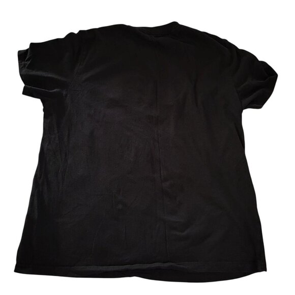 Vintage Guess Men's Doyd Logo Black T-Shirt with Embossed Letters - Picture 3 of 8